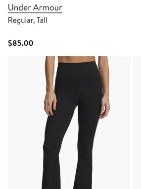Under Armour Women's Black Flare Leggings Size M Regular